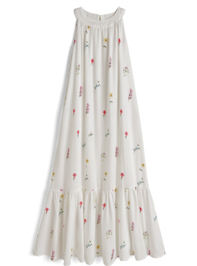 花柄アメスリロングワンピース