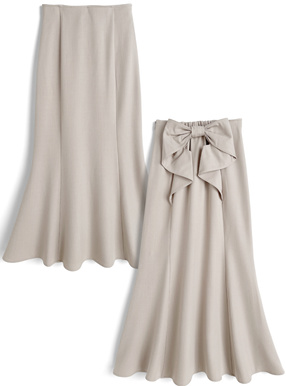 バックリボンマーメイドスカート