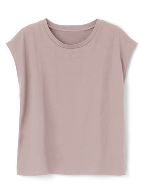 USAコットンベーシックフレンチスリーブトップス