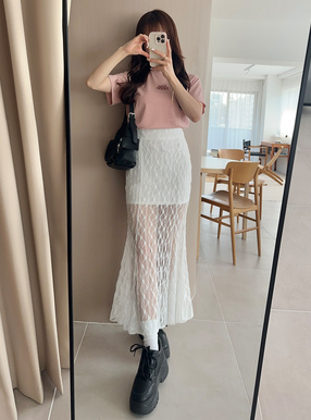 レースマーメイドスカート