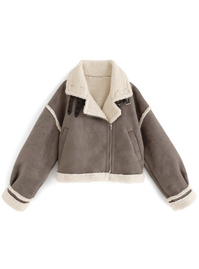 フェイクムートンライダースジャケット