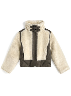 スタンドネックボアレザージャケット