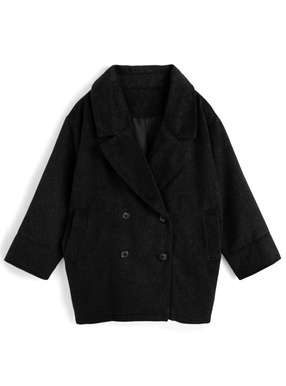 シャギーコクーンコート