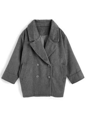 シャギーコクーンコート