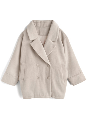 シャギーコクーンコート