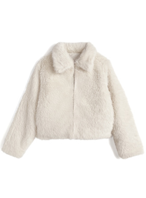 ステンカラーファーコート