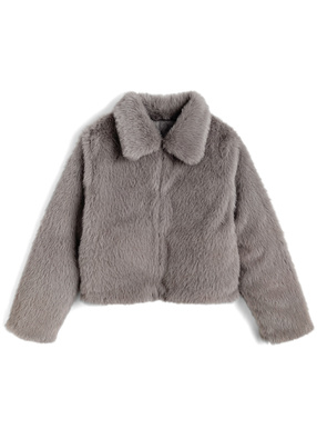 ステンカラーファーコート