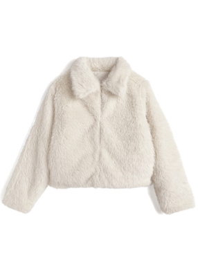 ステンカラーファーコート