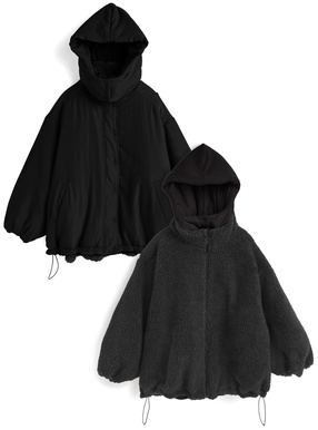 2Wayリバーシブルボアジャケット