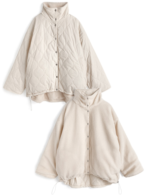 2Wayリバーシブルナイロンボアジャケット