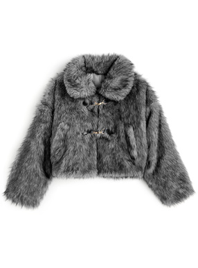 ビットファーショート丈コート