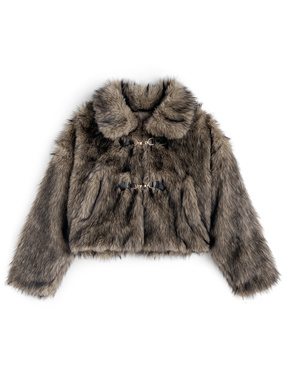 ビットファーショート丈コート