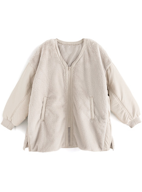 ファーコンビブルゾン