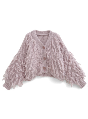 ループニットカーディガン