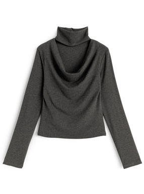 チョーカーネックドレープトップス