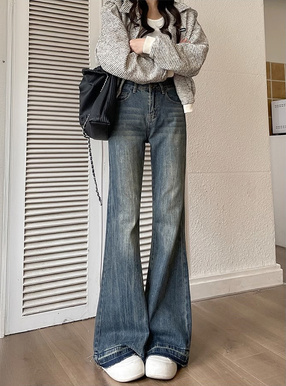フレアデニムパンツ