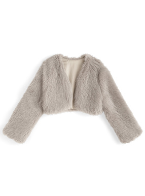 ファーショート丈ジャケット