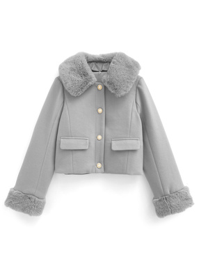SALE／30%OFF】スタンドカラー ショートコート COMME CA ISM コムサイズム ジャケット・アウター その他のジャケット・アウター  グレー【RBA_E】【送料無料】[ Fashion]：FIVEFOXes ONLINE STORE新作登場