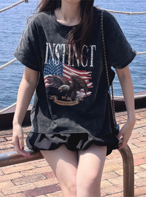 イーグルプリントTシャツ