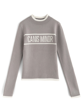 ジャガードロゴニットトップス