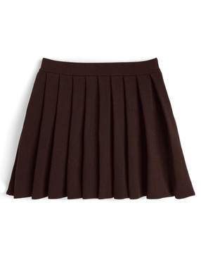 ニットプリーツミニスカート