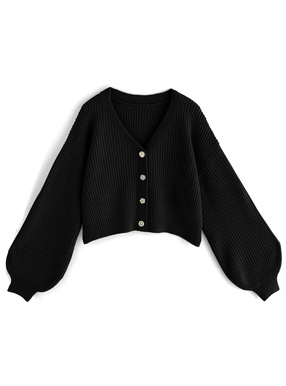 アソートビジューボタンニットカーディガン