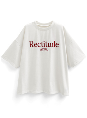 ロゴ刺繍Tシャツ