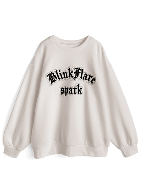 ロゴ刺繍スウェットトップス