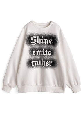 スプレーロゴプリントスウェットトップス