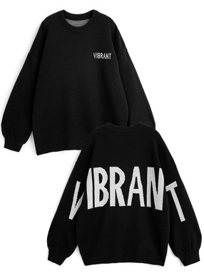 ロゴニットトップス