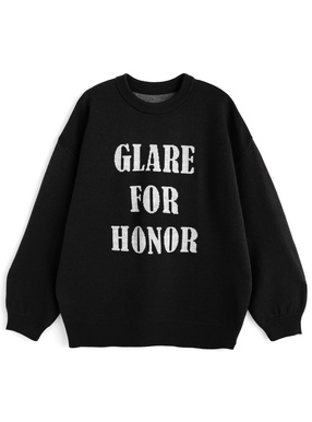 ロゴジャガードニットトップス