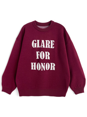 ロゴジャガードニットトップス