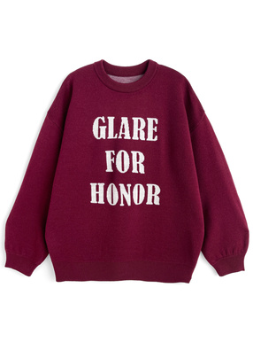 ロゴジャガードニットトップス