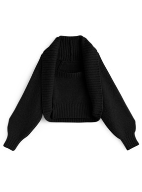 ILLIT アイリット BEB ボレロ×ベアトップニットアンサンブル