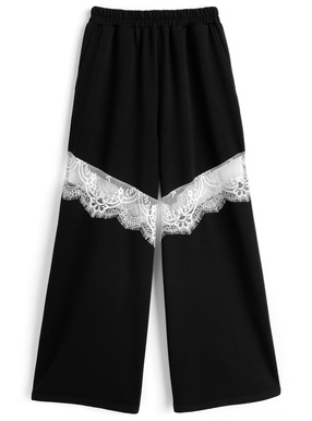 レースドッキングスウェットパンツ