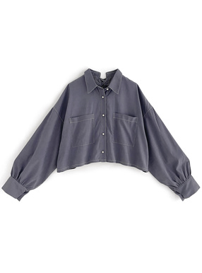 SORIN ホワイト バックレースアップシャツ SORIN ホワイト バックレースアップシャツ