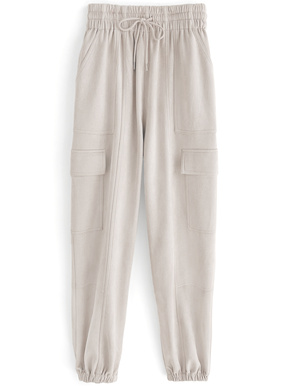 スエードカーゴジョガーパンツ