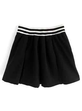 インパン裏地付きラインミニスカート