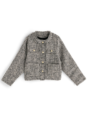 ツイードノーカラージャケット