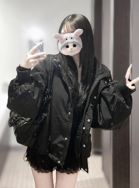 中綿スタンドカラーモンスターコート