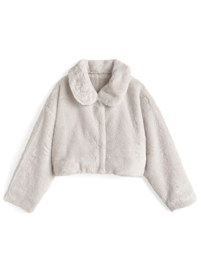 ファーショート丈コート