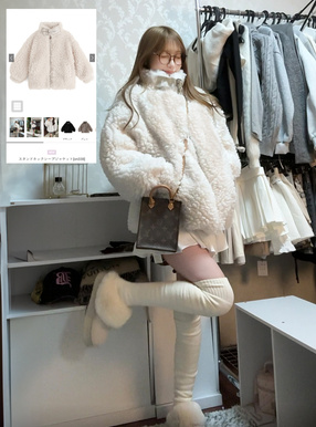 スタンドネックシープジャケット