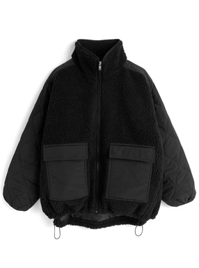 ボアキルティング中綿ジャケット