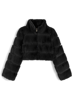 ファーショート丈ブルゾン