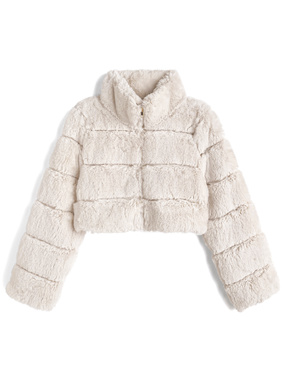 ファーショート丈ブルゾン