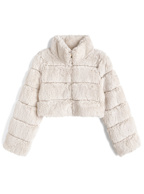 ファーショート丈ブルゾン