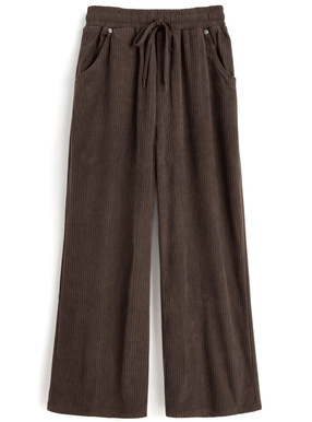 コーデュロイワイドパンツ