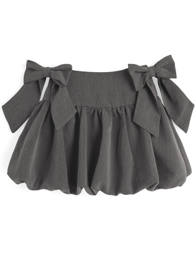 2Wayダブルリボンバルーンミニスカート