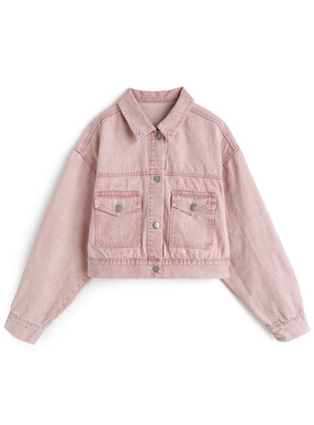 ショート丈カラーデニムジャケット