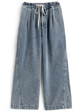 ワイドデニムイージーパンツ